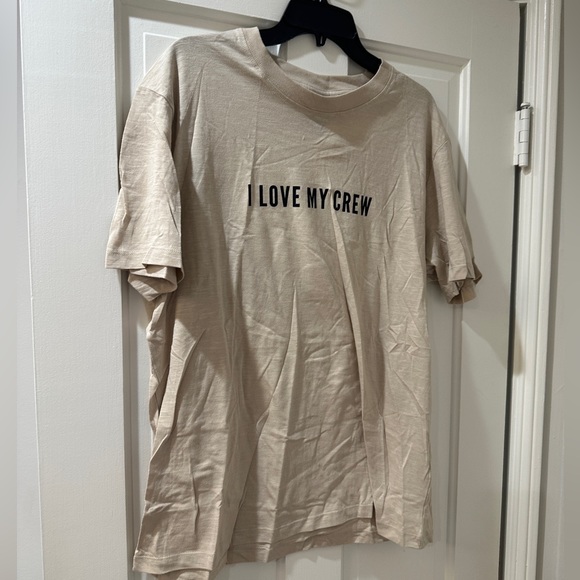 H & M women’s men’s I LOVE MY CREW graphic tee shirt top short sleeve - Picture 8 of 9